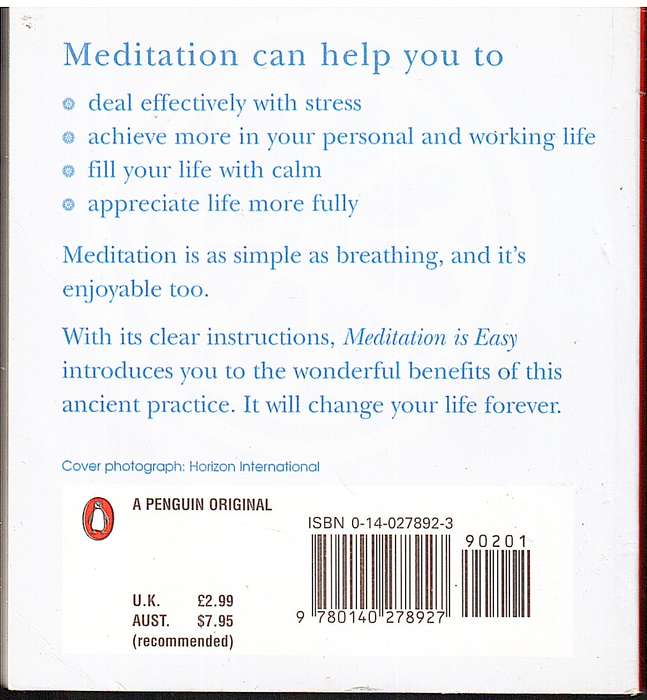 Meditation is Easy - Greer Allica (Pocket-sized book)