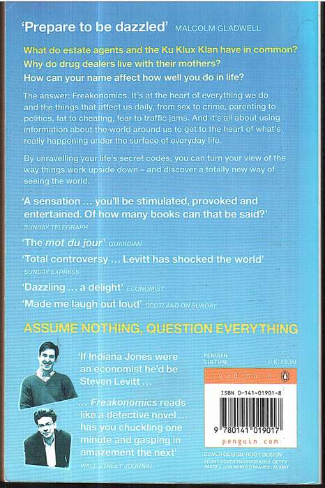 Freakonomics: A Rogue Economist Explores the Hidden Side of Everything - Steven D Levitt