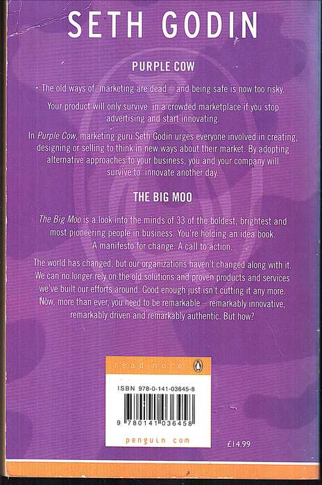 Purple Cow and The Big Moo Bind-up - Seth Godin