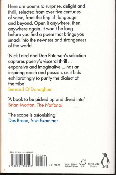 The Zoo of the New: A Book of Exceptionsl Poems from Sappho to Paul Muldoon