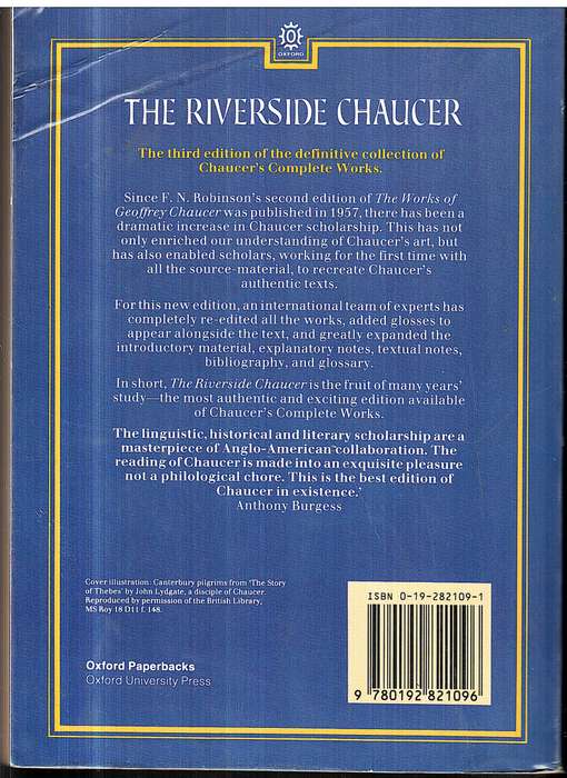The Riverside Chaucer - Geoffrey Chaucer