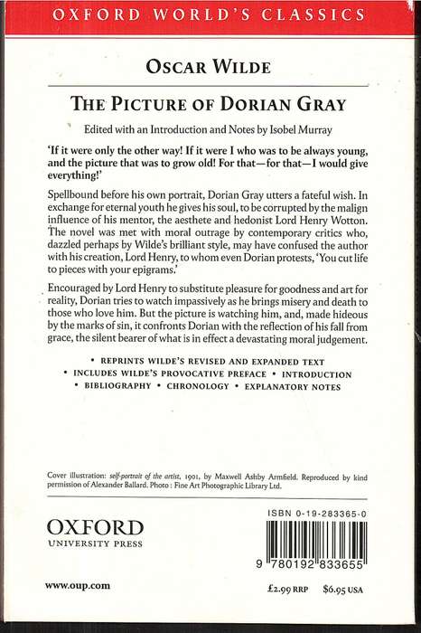The Picture of Dorian Gray - Oscar Wilde