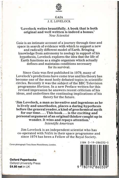 Gaia: A New Look at Life on Earth - James Lovelock