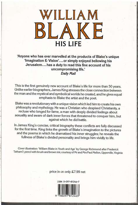William Blake: His Life - James King