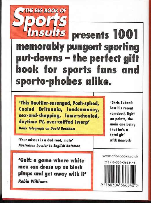 The Big Book of Sports Insults: 1001 Quips & Quotes - David Milsted