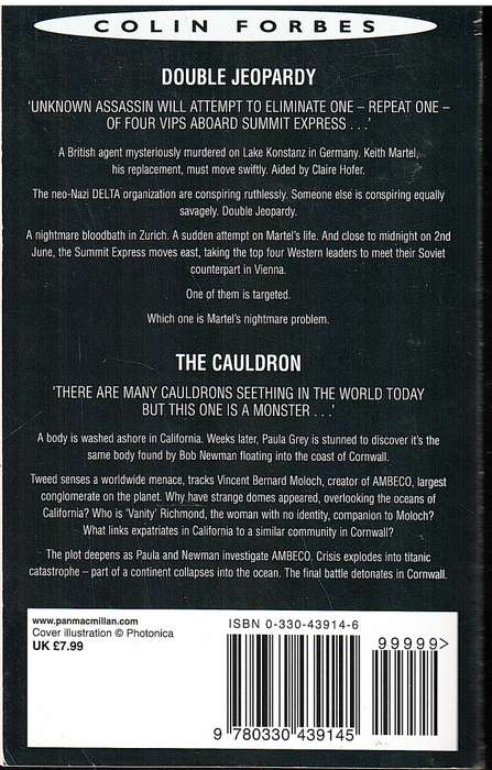 'Double Jeopardy' / 'The Cauldron' (Omnibus) - Colin Forbes
