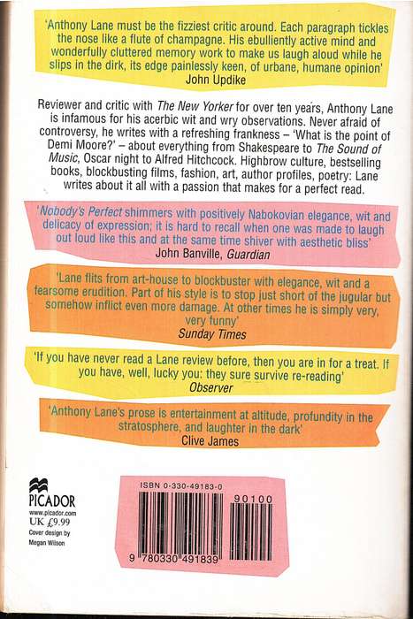 Nobody's Perfect: Writings from The New Yorker - Anthony Lane