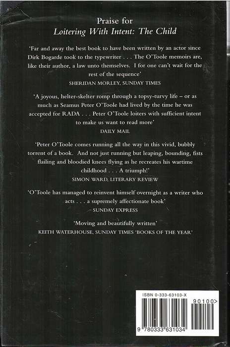 Loitering With Intent: The Apprentice - Peter O'Toole