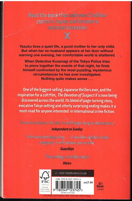 The Devotion of Suspect X (Detective Galileo 01) - Keigo Higashino