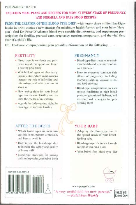 Eat Right for Your Baby: The Individualized Guide to Fertility and Maximum Health During Pregnancy,