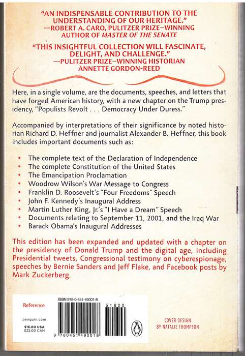 A Documentary History of the United States - Richard D Heffner and Alexander B Heffner