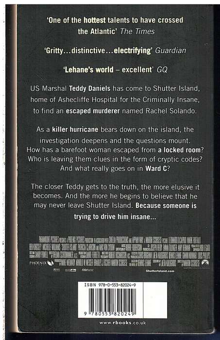 Shutter Island - Dennis Lehane [Movie tie-in]