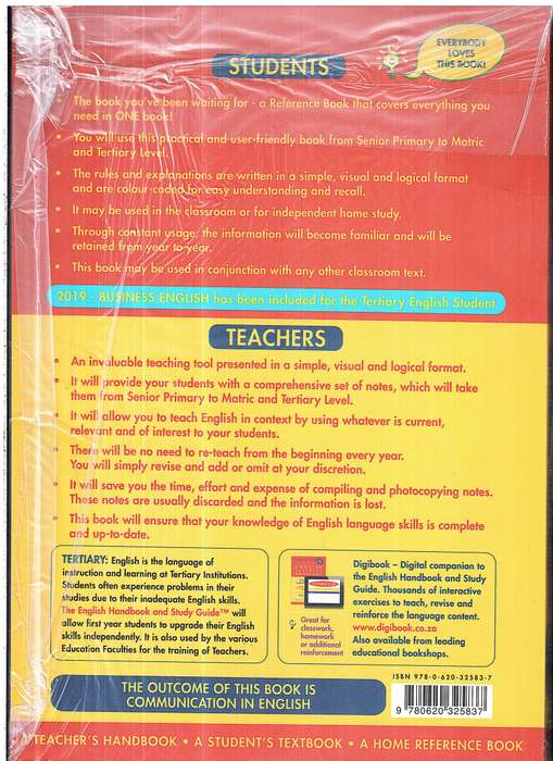 English Handbook and Study Guide (Senior Primary to Matric and Tertiary Level) - Beryl Lutrin
