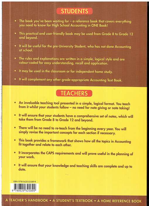 Accounting Handbook and Study Guide (Grades 8 to 12 and Beyond) - Simeon Mantel