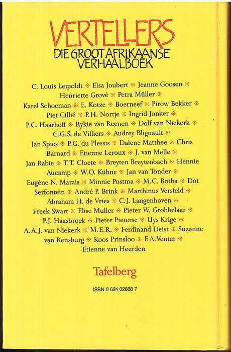 Vertellers: Die Groot Afrikaanse Verhaalboek - Merwe Scholtz (Samesteller)