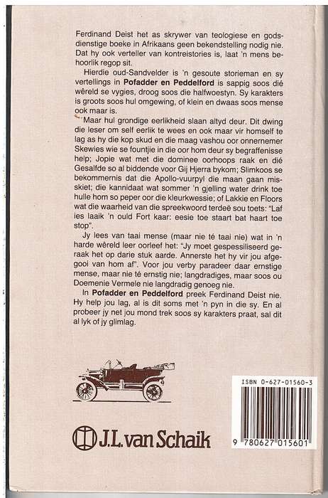 Pofadder en Peddelford: Sandveldstories - Ferdinand Deist