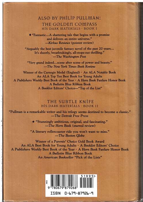 His Dark Materials III: The Amber Spyglass - Philip Pullman