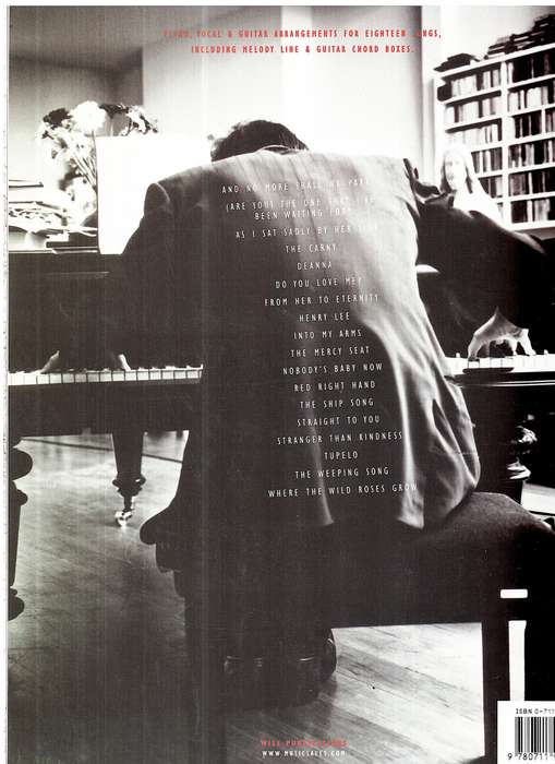 Nick Cave Anthology Piano / Vocal / Guitar Folio