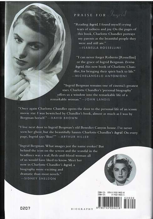 Ingrid: Ingrid Bergman A Personal Biography - Charlotte Chandler