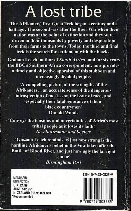 The Afrikaners: Their Last Great Trek - Graham Leach