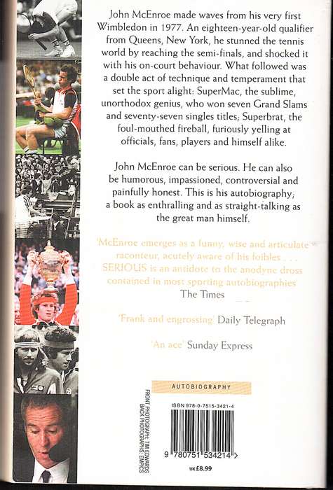 Serious: The Autobiography - John McEnroe (with James Kaplan)