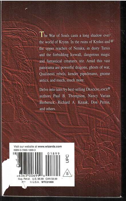 DRAGONLANCE The Search for Magic: Tales from the War of Souls - Margaret Weis & Tracy Hickman (Eds.)