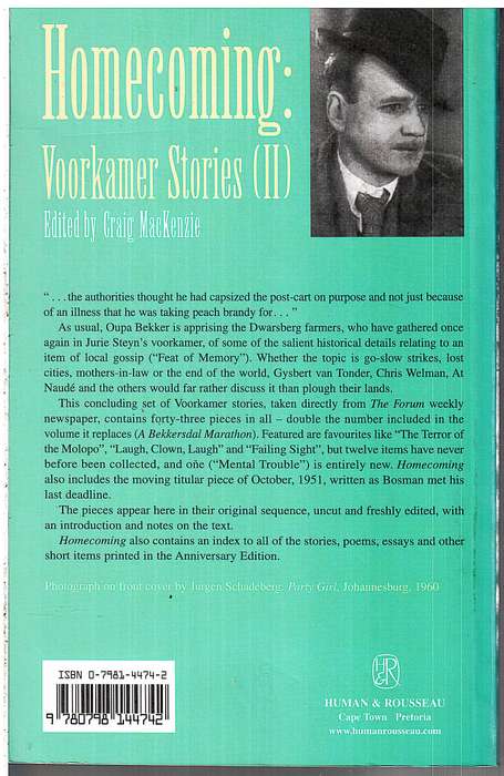 Homecoming: Voorkamer Stories II - Herman Charles Bosman