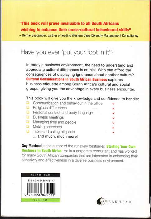 Cultural Considerations in South African Business - Guy Macleod