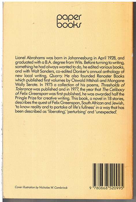 The Celibacy of Felix Greenspan - Lionel Abrahams