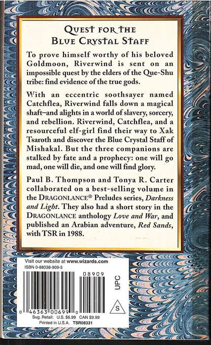 DRAGONLANCE Preludes 04: Riverwind the Plainsman - Paul B Thompson & Tonya C Cook