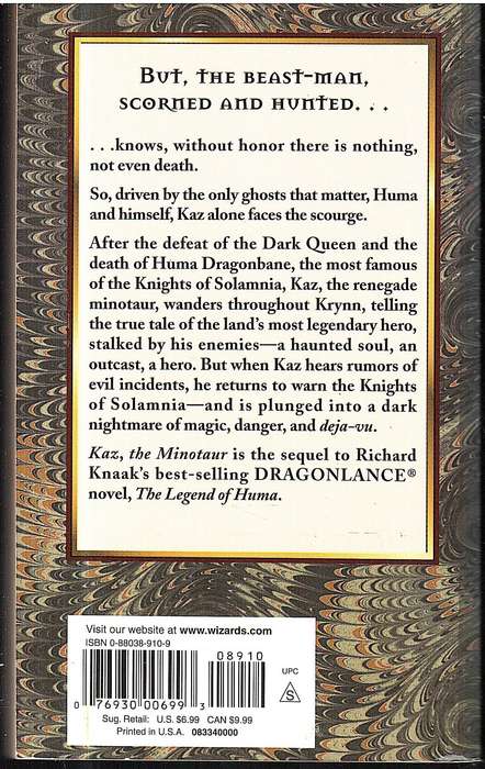 DRAGONLANCE Heroes 04: Kaz the Minotaur - Richard A Knaak