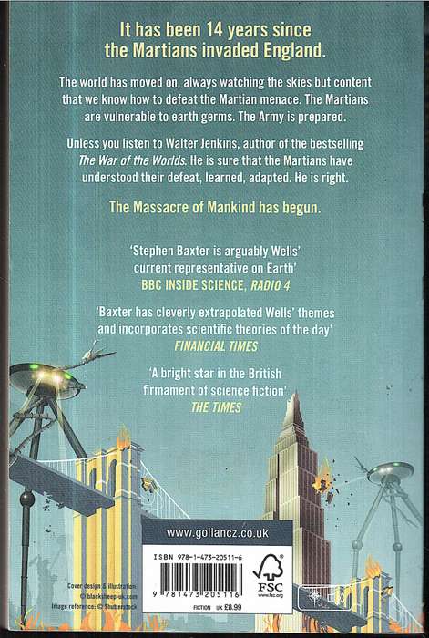 The Massacre of Mankind (A Sequel to THE WAR OF THE WORLDS by HG Wells) - Stephen Baxter