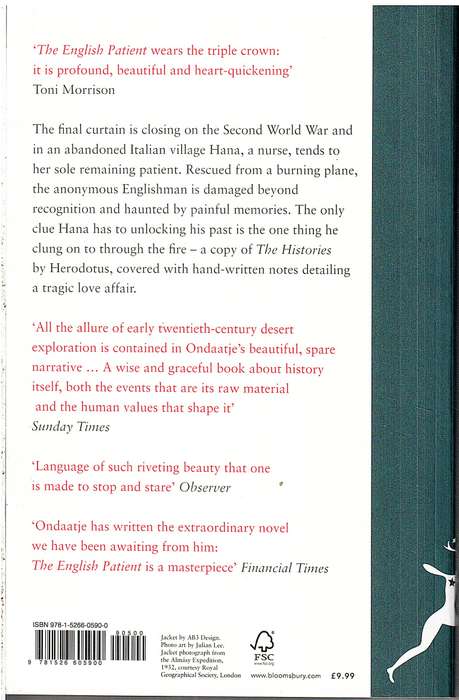The English Patient - Michael Ondaatje [Winner of the Golden Man Booker Prize]