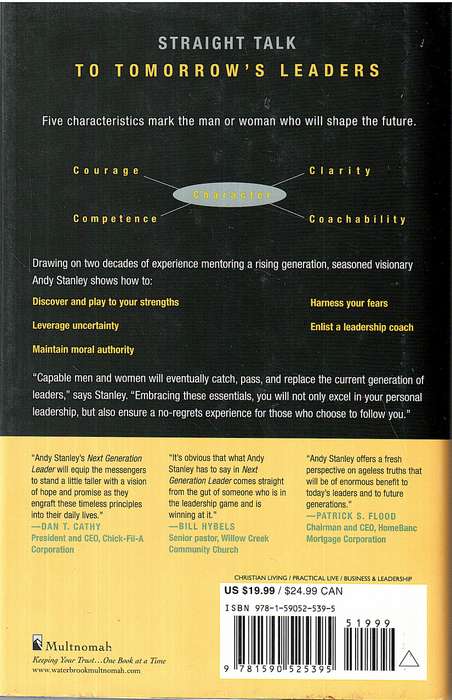 Next Generation Leader: Five Essentials For Those Who Will Shape The Future - Andy Stanley