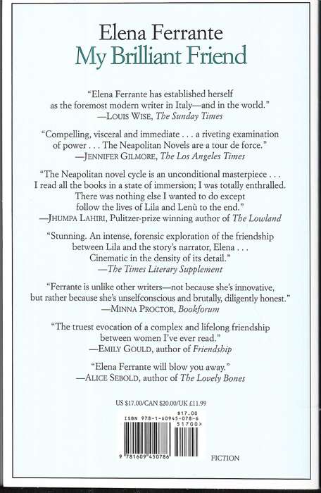 My Brilliant Friend - Elena Ferrante (Book One of the Neapolitan Novels)