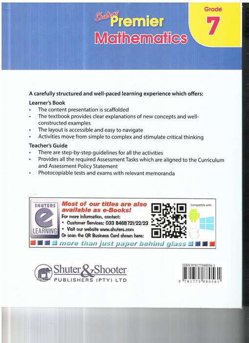 Shuters Premier Mathematics Grade 7 Learner's Book