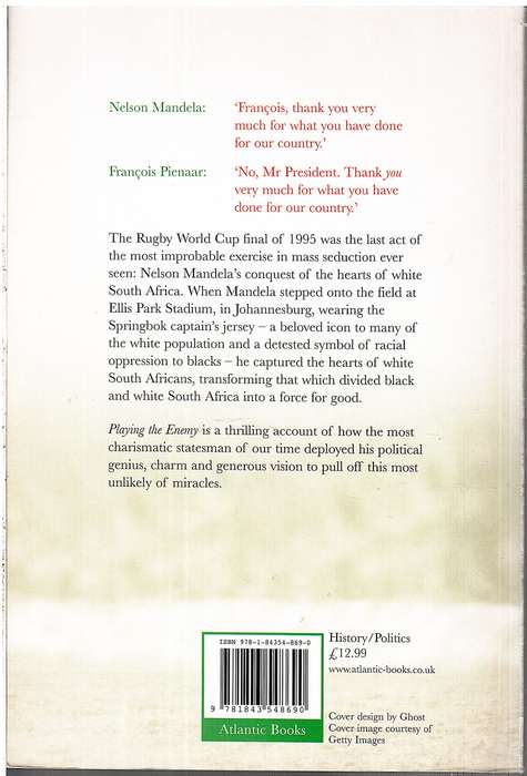 Playing the Enemy: Nelson Mandela and the Game that Made a Nation - John Carlin