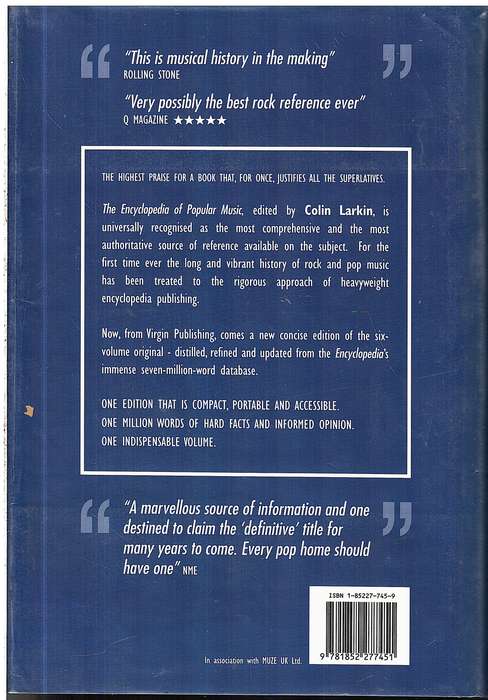 The Virgin Encyclopedia of Popular Music (Concise edition) - Colin Larkin (Ed.)