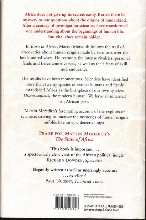 Born in Africa: The Quest For The Origins Of Human Life - Martin Meredith
