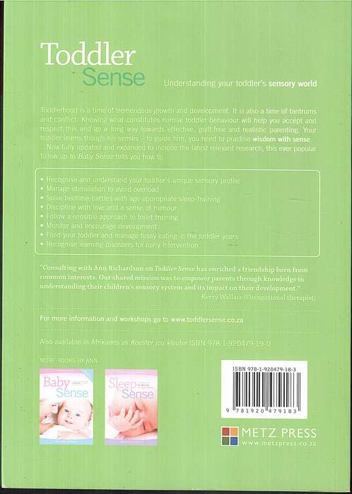 Toddler Sense - Ann Richardson