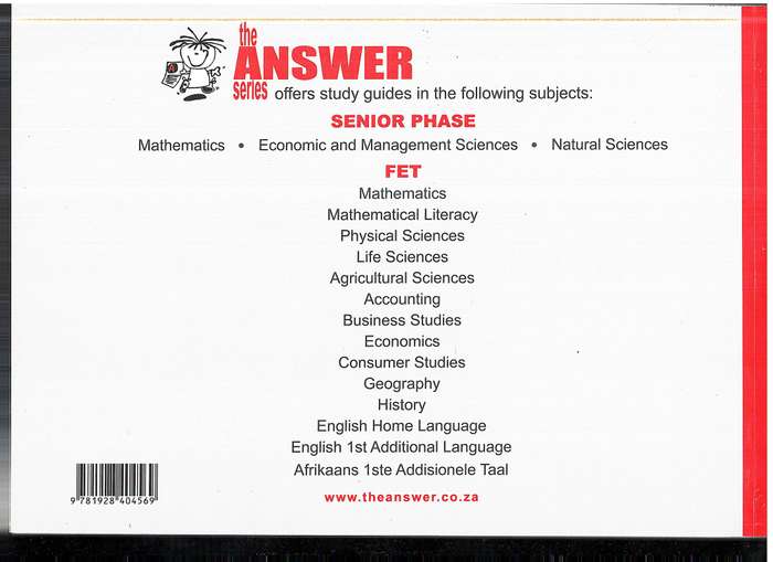 The Answer Series Advanced Programme Mathematics Grade 10-12 IEB Finance & Modelling