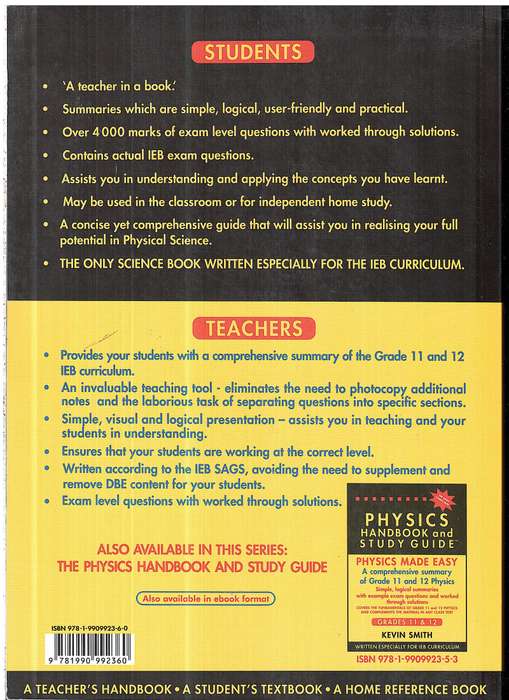 Chemistry Handbook and Study Guide (Grades 11 & 12) - Kevin Smith