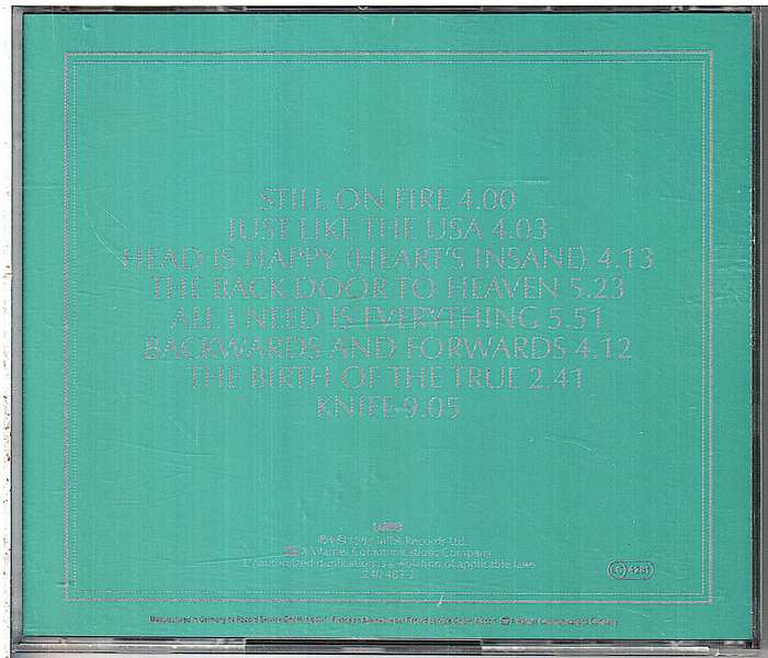 Aztec Camera - Knife CD