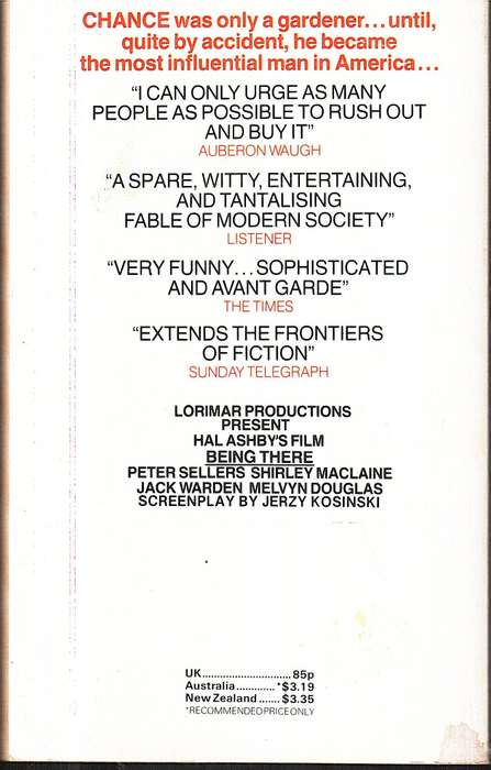 Being There - Jerzy Kosinski [Film tie-in edition]