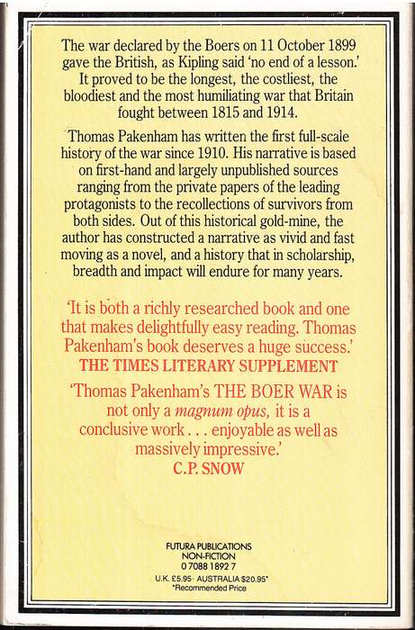 The Boer War - Thomas Pakenham
