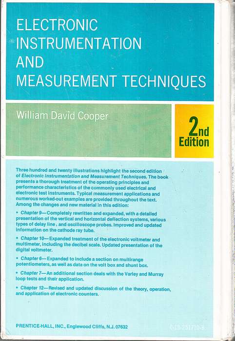 Electronic Instrumentation and Measurement Techniques 2nd Edition - William David Cooper
