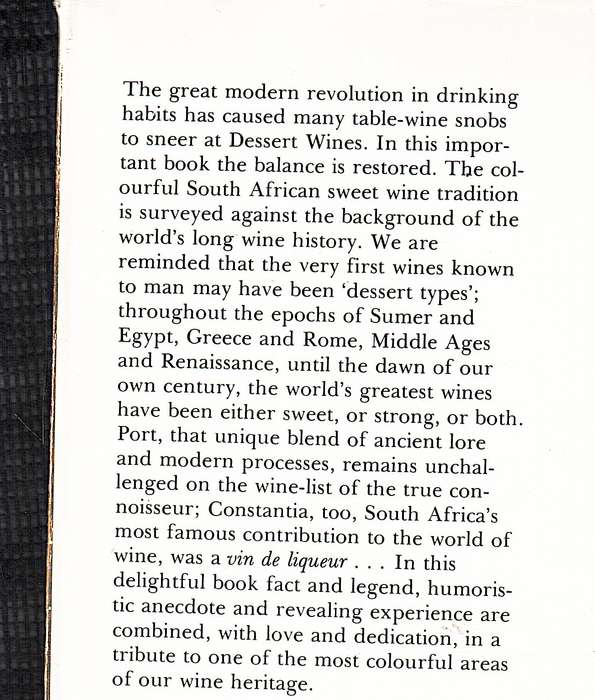 Dessert Wine in South Africa - Andre P Brink