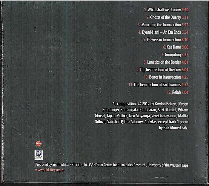 Various - Insurrections: A Musical Dialogue Between Indian and South African Artists CD Digipak