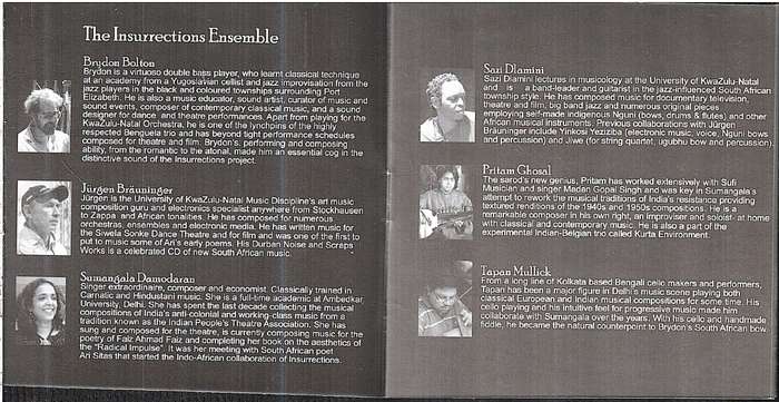 Various - Insurrections: A Musical Dialogue Between Indian and South African Artists CD Digipak