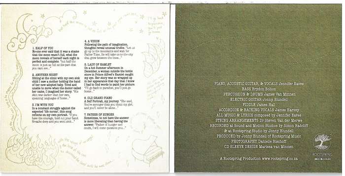 Jennifer Eaves - Half of You CD